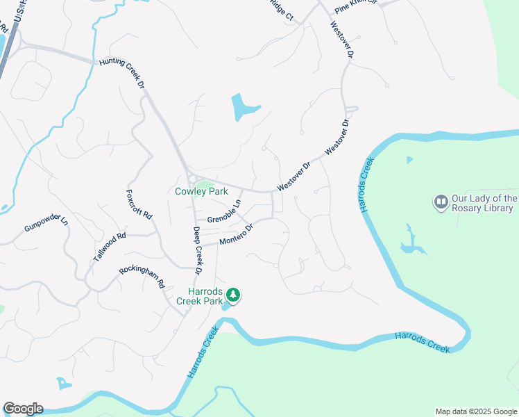 map of restaurants, bars, coffee shops, grocery stores, and more near 8002 Montero Drive in Prospect