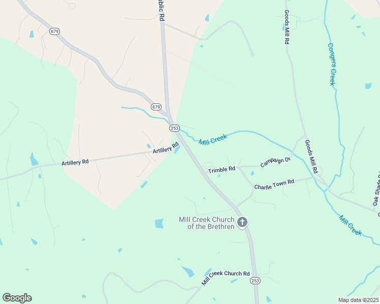 map of restaurants, bars, coffee shops, grocery stores, and more near 6529 Port Republic Road in Port Republic
