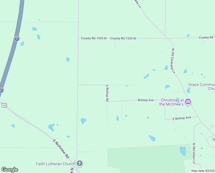map of restaurants, bars, coffee shops, grocery stores, and more near 10652 East Bishop Road in Mount Vernon