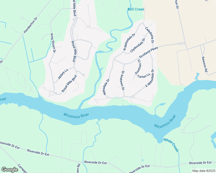 map of restaurants, bars, coffee shops, grocery stores, and more near 5461 Nithsdale Drive in Salisbury