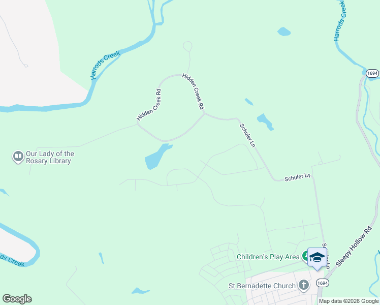 map of restaurants, bars, coffee shops, grocery stores, and more near 11610 Hidden Creek Road in Prospect