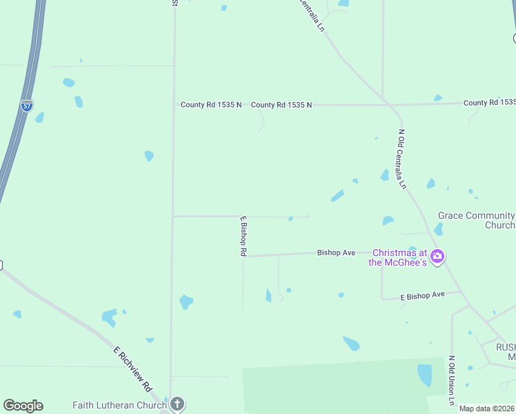 map of restaurants, bars, coffee shops, grocery stores, and more near 10652-10678 East Bishop Road in Mount Vernon