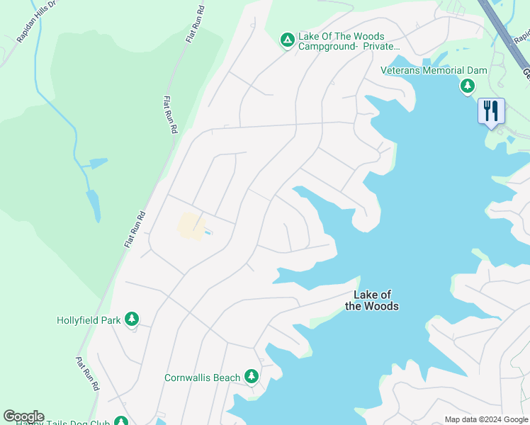 map of restaurants, bars, coffee shops, grocery stores, and more near 1110 Lakeview Parkway in Locust Grove