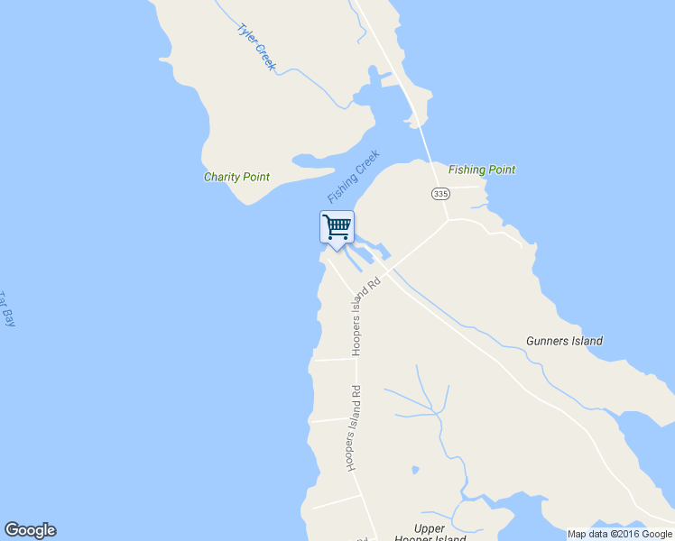 map of restaurants, bars, coffee shops, grocery stores, and more near 2804 Hoopers Island Road in Church Creek