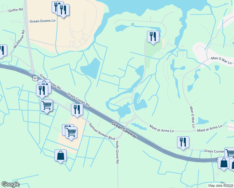 map of restaurants, bars, coffee shops, grocery stores, and more near 10216 Ruffian Lane in Berlin