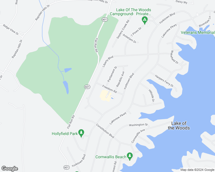 map of restaurants, bars, coffee shops, grocery stores, and more near 106 Parliament Street in Locust Grove