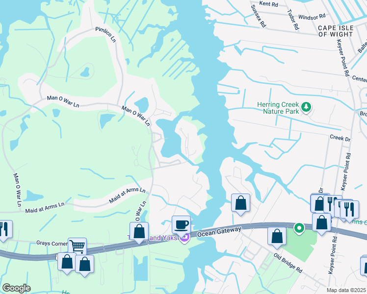 map of restaurants, bars, coffee shops, grocery stores, and more near 10900 Holystone Lane in Berlin