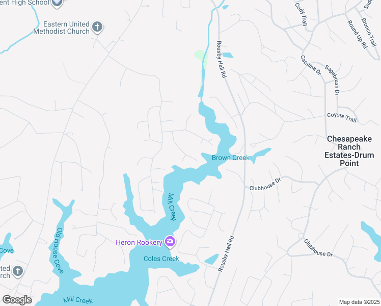 map of restaurants, bars, coffee shops, grocery stores, and more near 12984 Sailboat Lane in Lusby