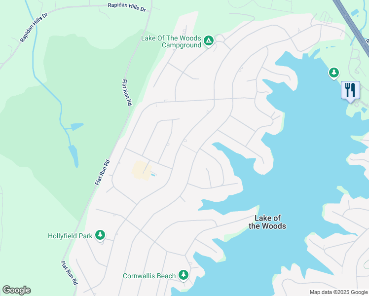 map of restaurants, bars, coffee shops, grocery stores, and more near 337 Yorktown Blvd in Locust Grove