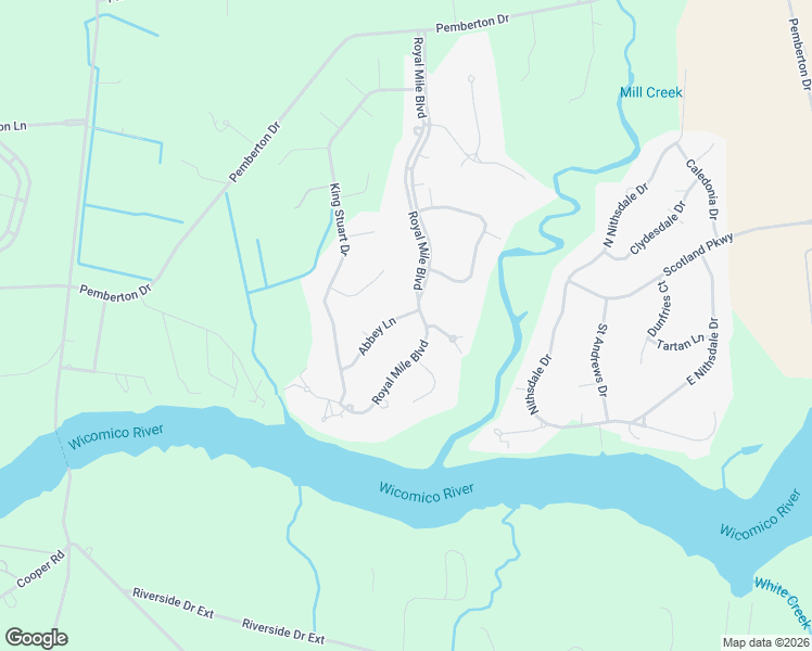 map of restaurants, bars, coffee shops, grocery stores, and more near 5530 Abbey Lane in Salisbury