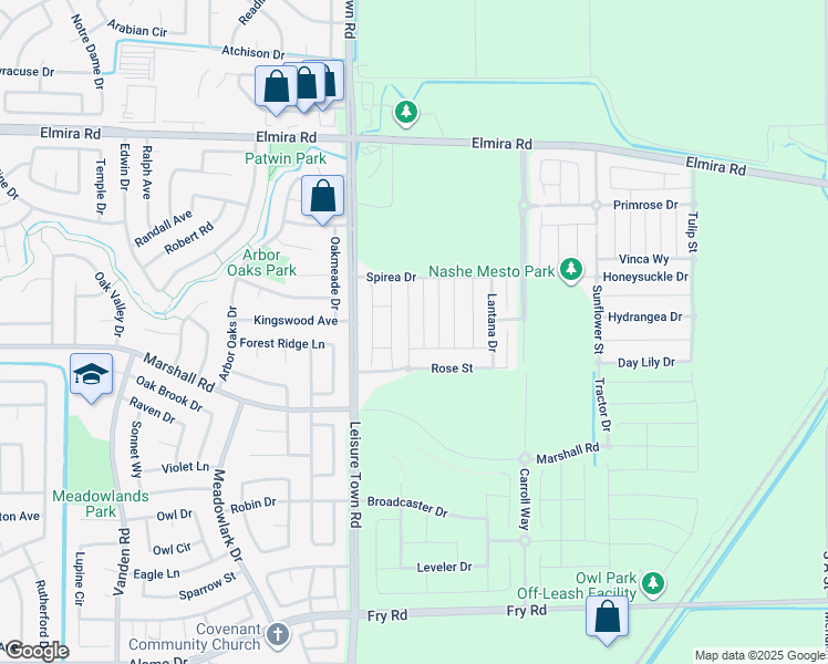 map of restaurants, bars, coffee shops, grocery stores, and more near 755 Carnation Drive in Vacaville