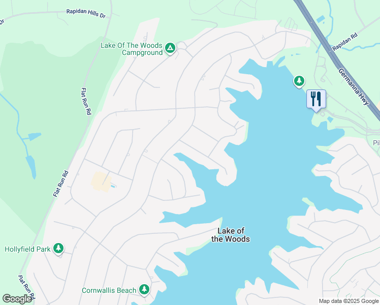 map of restaurants, bars, coffee shops, grocery stores, and more near 108 Harpers Ferry Drive in Locust Grove