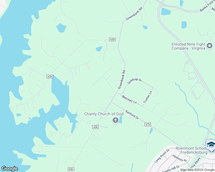 map of restaurants, bars, coffee shops, grocery stores, and more near 27 Blackberry Lane in Fredericksburg