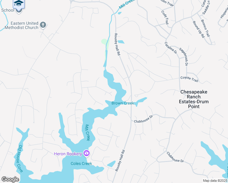 map of restaurants, bars, coffee shops, grocery stores, and more near 242 Marina Overlook in Lusby