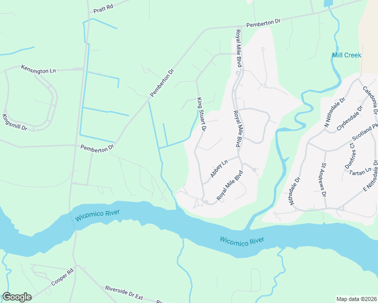 map of restaurants, bars, coffee shops, grocery stores, and more near 5534 King Stuart Drive in Salisbury