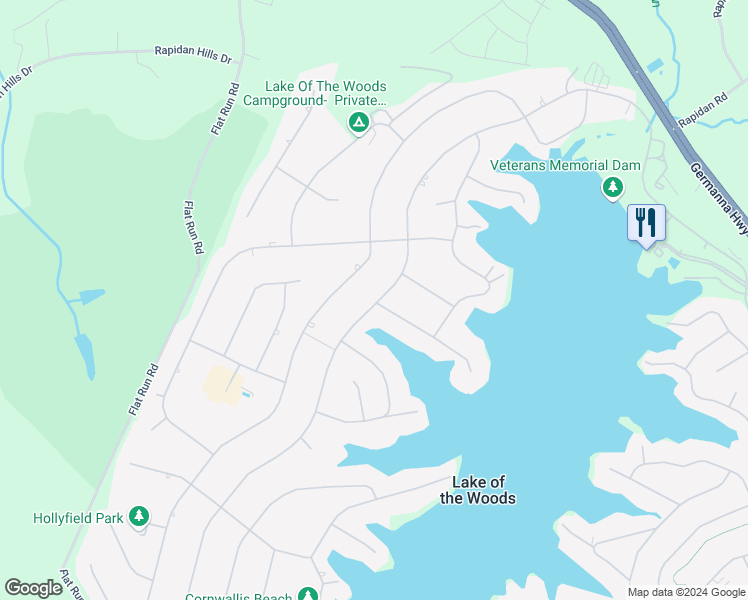 map of restaurants, bars, coffee shops, grocery stores, and more near 1002 Lakeview Parkway in Locust Grove