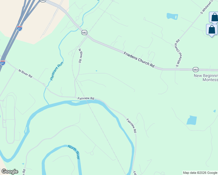 map of restaurants, bars, coffee shops, grocery stores, and more near 1691 Webb Lane in Mount Crawford