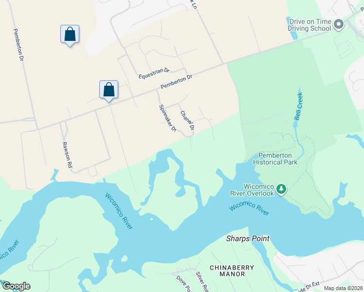 map of restaurants, bars, coffee shops, grocery stores, and more near 5606 Spinnaker Drive in Salisbury