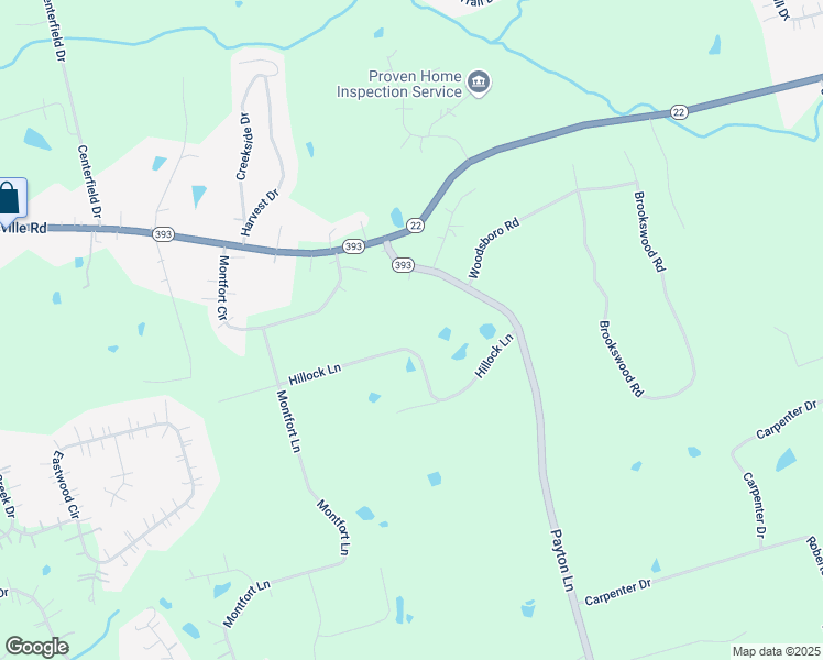 map of restaurants, bars, coffee shops, grocery stores, and more near 5403 Hillock Lane in Crestwood