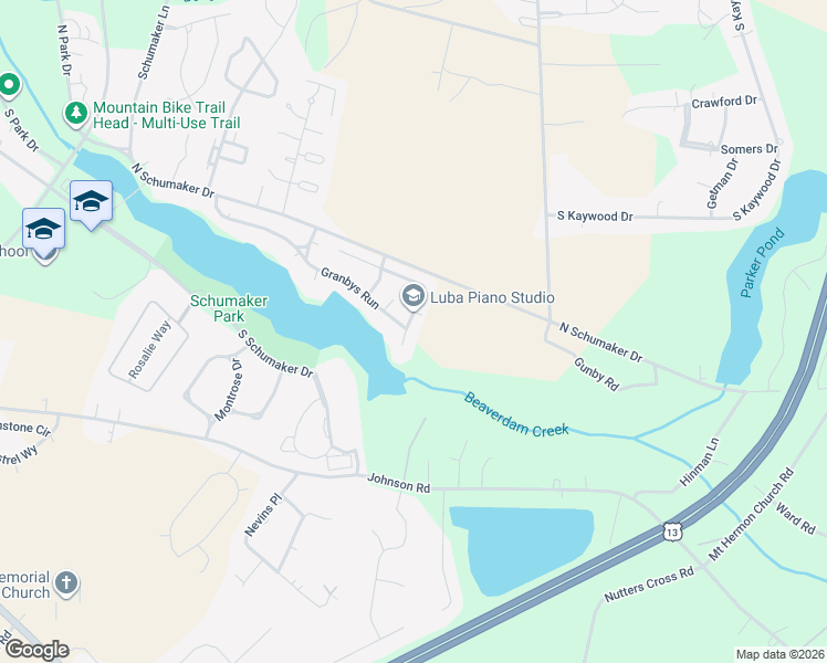 map of restaurants, bars, coffee shops, grocery stores, and more near 815 Long Wharf Road in Salisbury