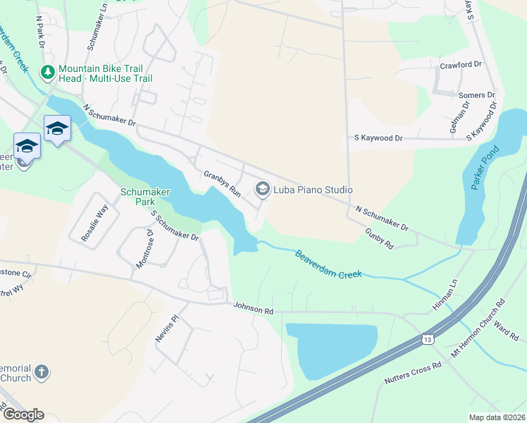 map of restaurants, bars, coffee shops, grocery stores, and more near 815 Long Wharf Road in Salisbury