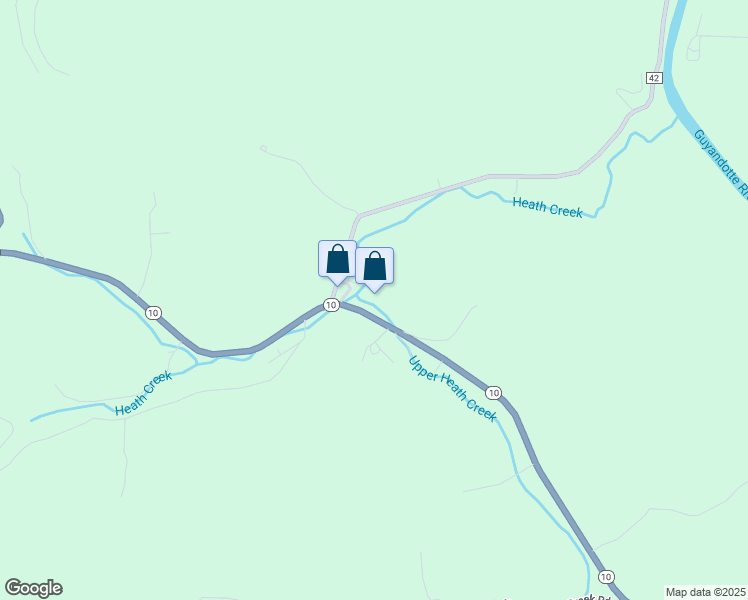 map of restaurants, bars, coffee shops, grocery stores, and more near 5158 Highway 10 in Barboursville