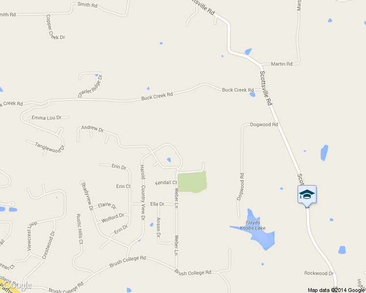 map of restaurants, bars, coffee shops, grocery stores, and more near 4415 Country View Drive in Floyds Knobs