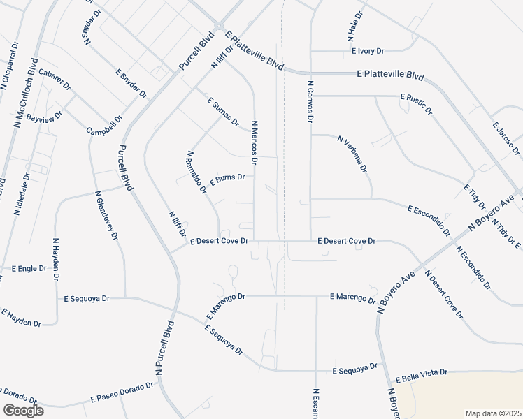 map of restaurants, bars, coffee shops, grocery stores, and more near 530 Mancos Drive in Pueblo West