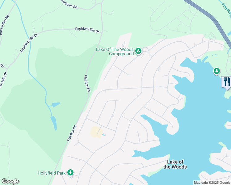 map of restaurants, bars, coffee shops, grocery stores, and more near 401 Liberty Boulevard in Locust Grove