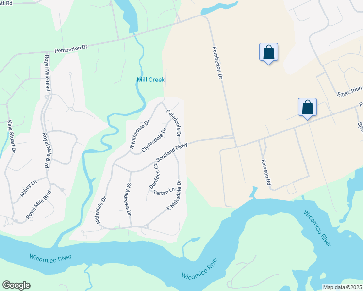 map of restaurants, bars, coffee shops, grocery stores, and more near 27211 Scotland Parkway in Salisbury