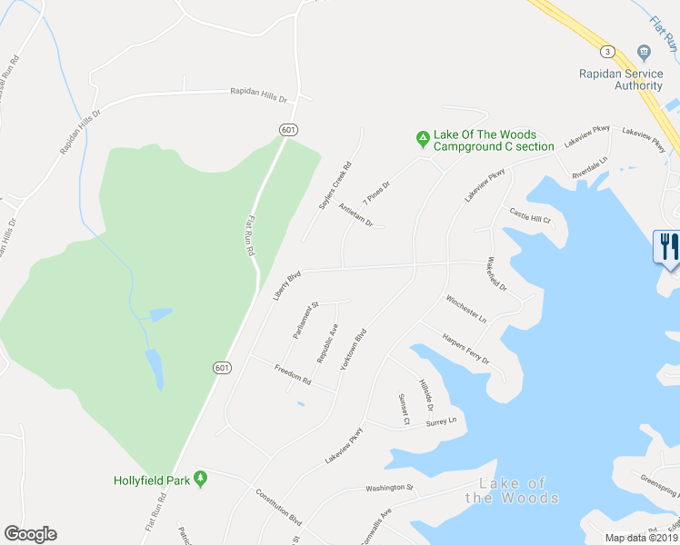map of restaurants, bars, coffee shops, grocery stores, and more near 403 Liberty Boulevard in Locust Grove