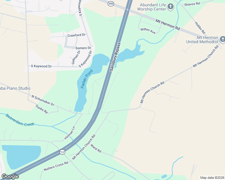 map of restaurants, bars, coffee shops, grocery stores, and more near 5705 Rip Wil Drive in Salisbury
