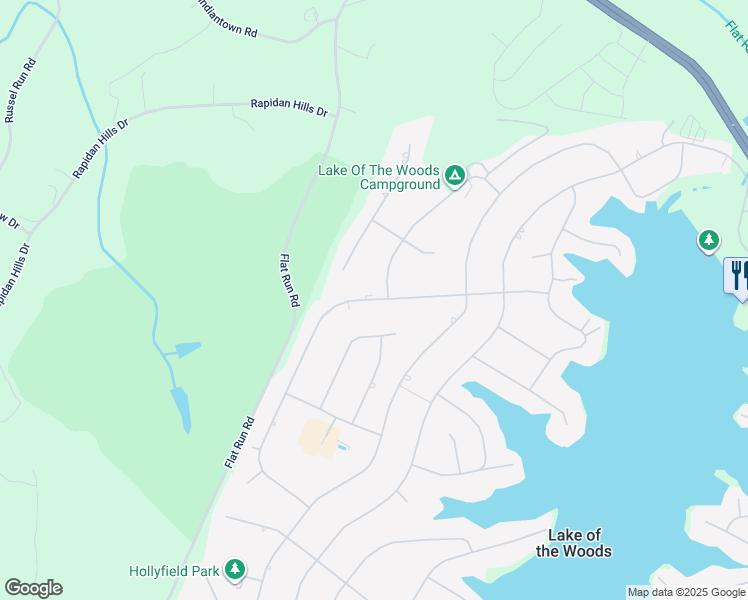 map of restaurants, bars, coffee shops, grocery stores, and more near 408 Liberty Boulevard in Locust Grove