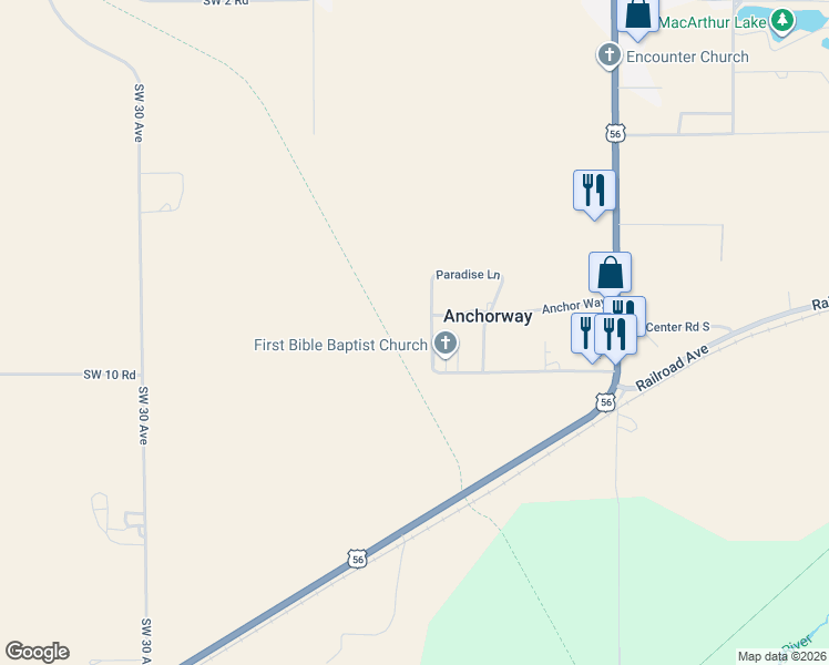 map of restaurants, bars, coffee shops, grocery stores, and more near 200-246 S Tahiti Dr in Great Bend