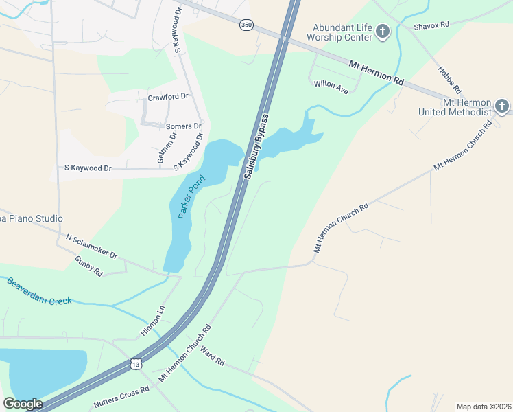 map of restaurants, bars, coffee shops, grocery stores, and more near 5705 Rip Wil Drive in Salisbury