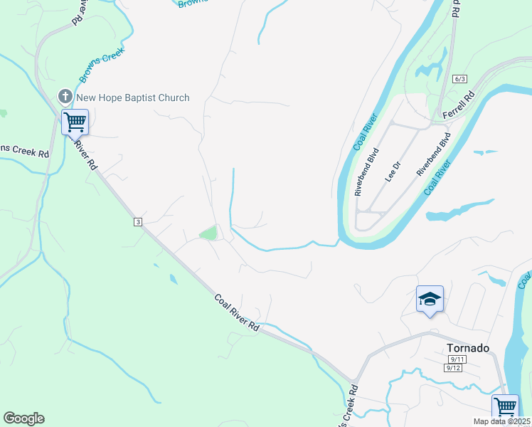 map of restaurants, bars, coffee shops, grocery stores, and more near 153 Harrah Road in Saint Albans