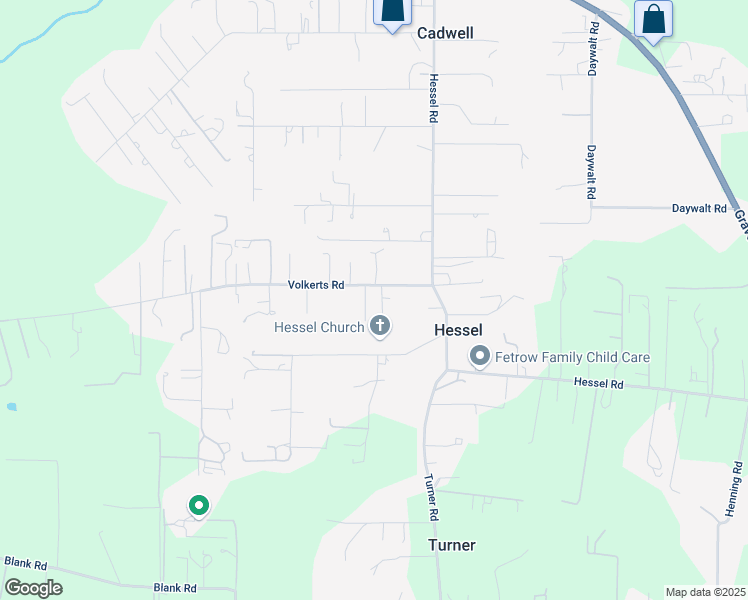map of restaurants, bars, coffee shops, grocery stores, and more near 5121 Volkerts Road in Sebastopol