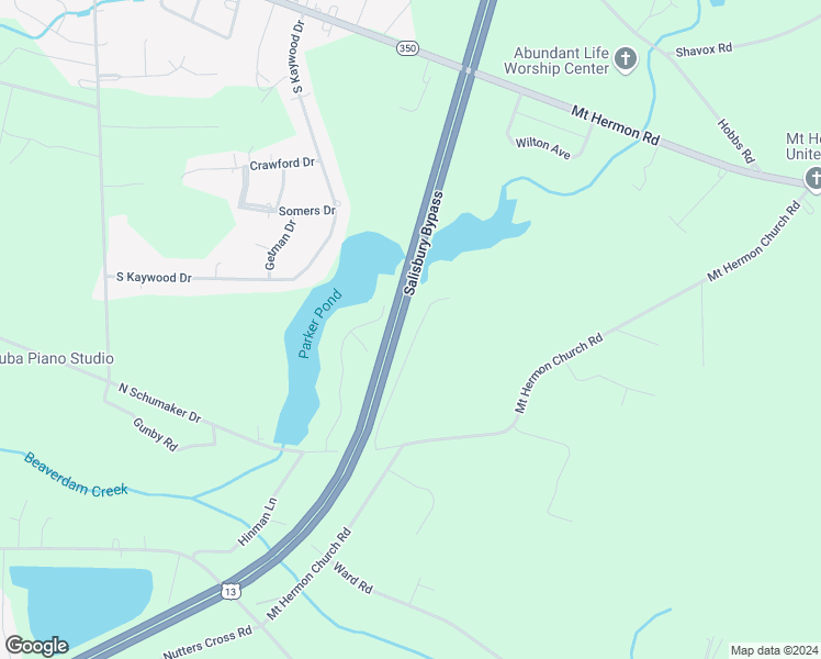 map of restaurants, bars, coffee shops, grocery stores, and more near 5708 Rip Wil Drive in Salisbury