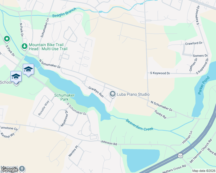 map of restaurants, bars, coffee shops, grocery stores, and more near 1120 New Bedford Way in Salisbury