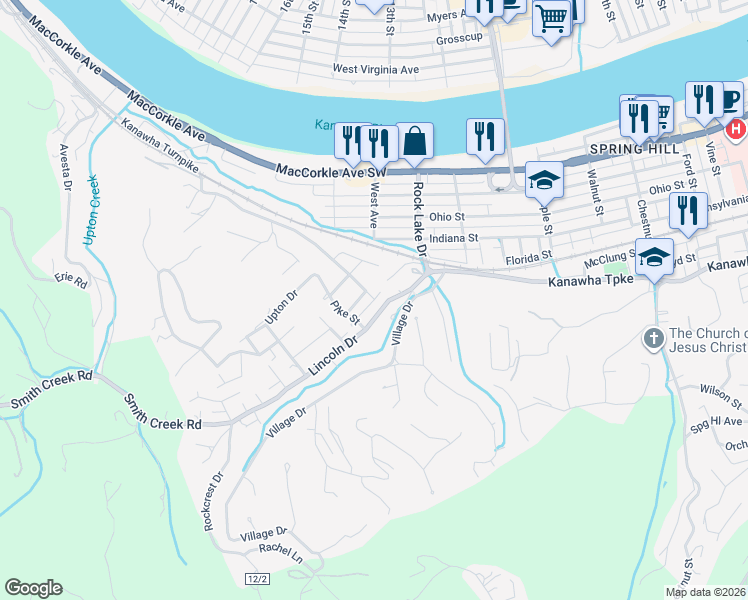map of restaurants, bars, coffee shops, grocery stores, and more near 441 Alley in Charleston