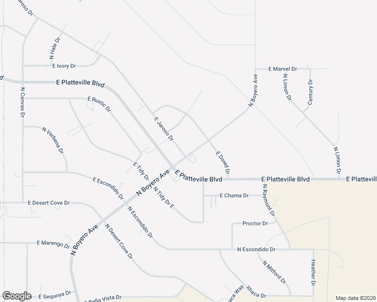 map of restaurants, bars, coffee shops, grocery stores, and more near 1363 East Jaroso Drive in Pueblo West