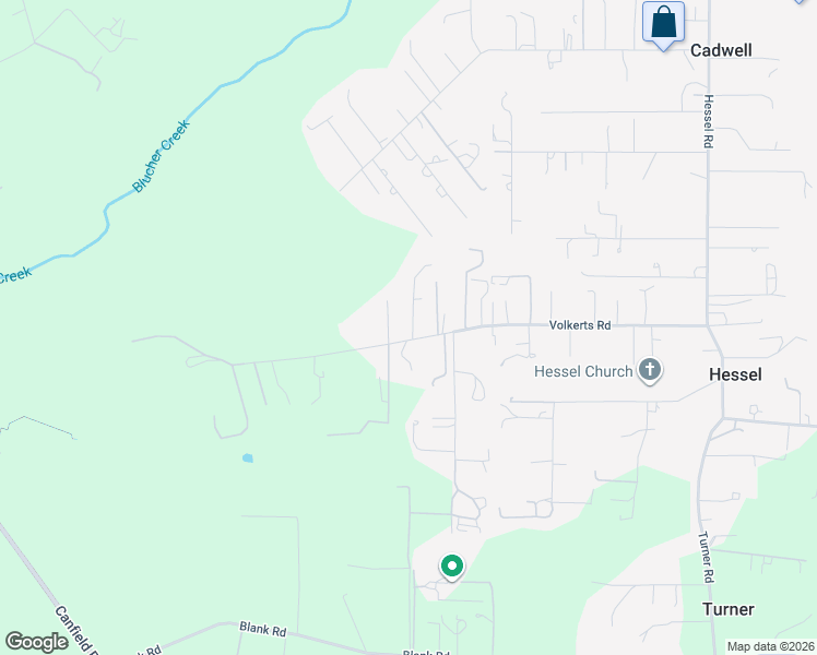 map of restaurants, bars, coffee shops, grocery stores, and more near 5650 Volkerts Road in Sebastopol