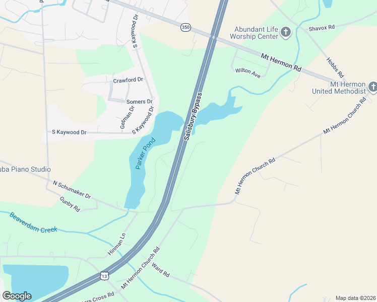 map of restaurants, bars, coffee shops, grocery stores, and more near 5705 Rip Wil Drive in Salisbury