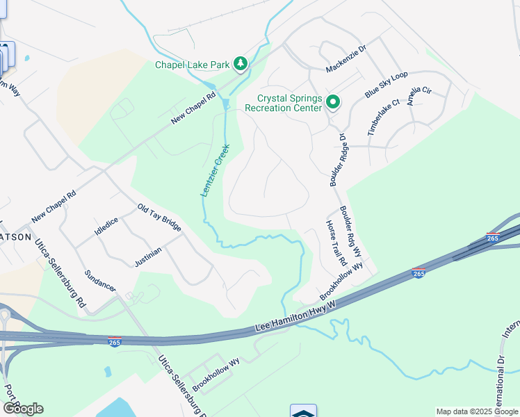 map of restaurants, bars, coffee shops, grocery stores, and more near 5617 Bailey Grant Road in Jeffersonville