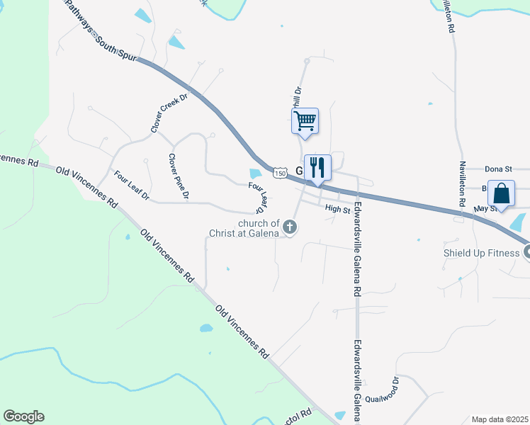 map of restaurants, bars, coffee shops, grocery stores, and more near 7775 Four Leaf Drive in Greenville