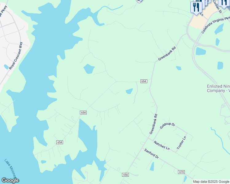 map of restaurants, bars, coffee shops, grocery stores, and more near 65 Rocky Run Road in Fredericksburg