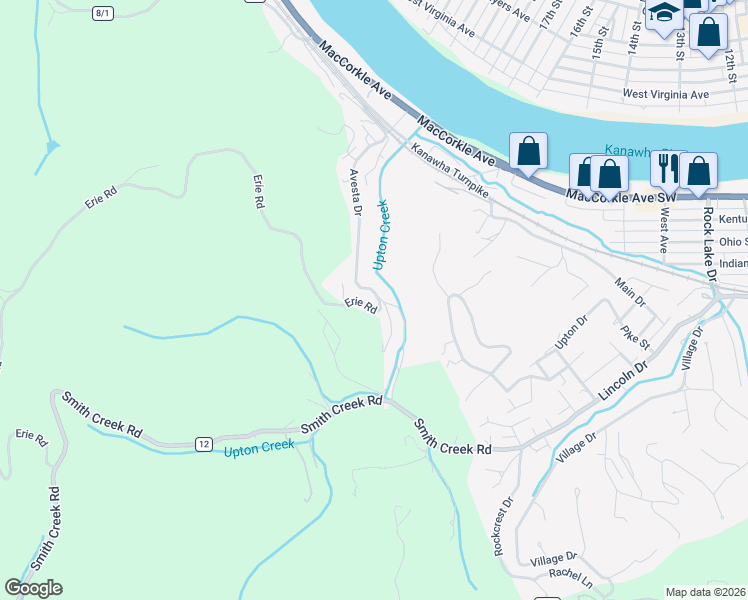 map of restaurants, bars, coffee shops, grocery stores, and more near 1100-1126 Avesta Drive in St. Albans