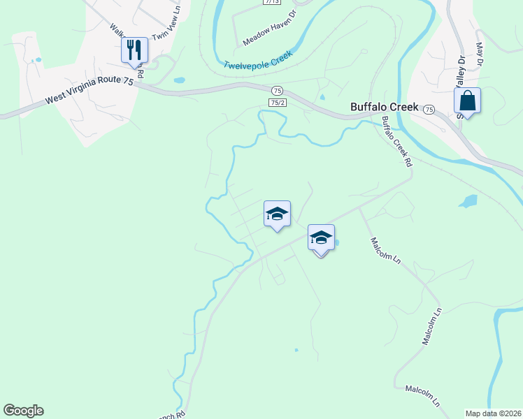 map of restaurants, bars, coffee shops, grocery stores, and more near 328 Donna Rd in Kenova