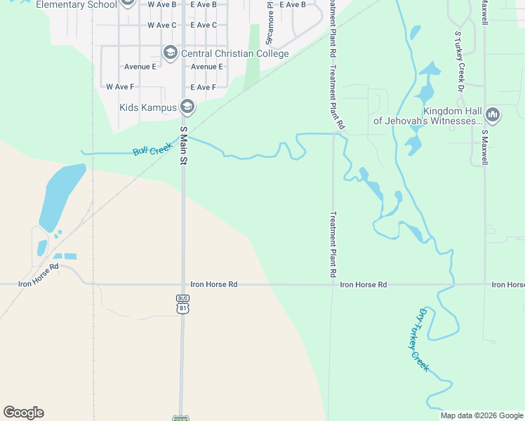 map of restaurants, bars, coffee shops, grocery stores, and more near 1230 14th Avenue in McPherson