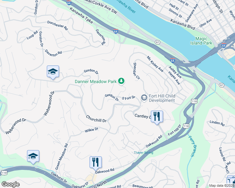 map of restaurants, bars, coffee shops, grocery stores, and more near 508 Longwood Road in Charleston